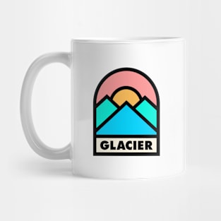 Glacier Retro Badge Mug